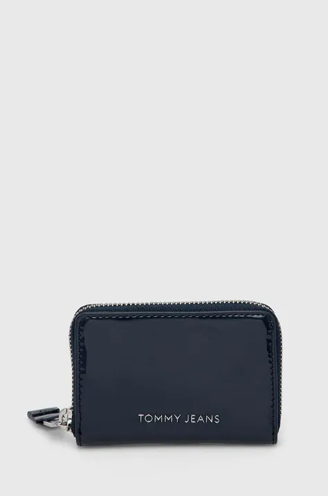 Peňaženka Tommy Jeans dámsky,tmavomodrá farba,AW0AW16142