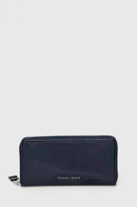 Peňaženka Tommy Jeans dámsky,tmavomodrá farba,AW0AW16143