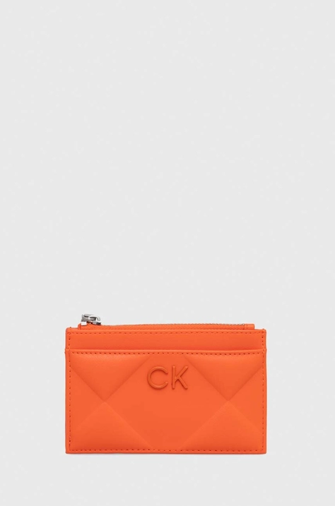 Calvin Klein portofel femei, culoarea portocaliu K60K611372