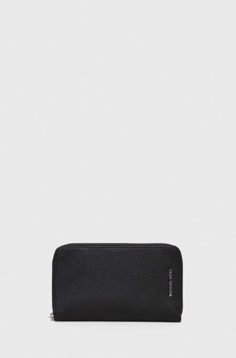 Кожаный кошелек MICHAEL Michael Kors женский цвет чёрный