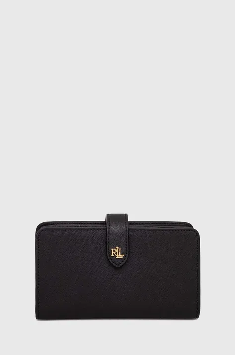 Πορτοφόλι Lauren Ralph Lauren χρώμα: μαύρο