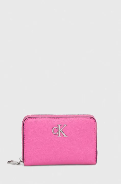 Denarnica Calvin Klein Jeans ženski, roza barva