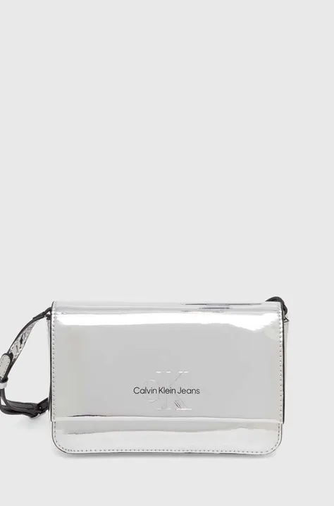 Calvin Klein Jeans poșetă culoarea argintiu K60K611865