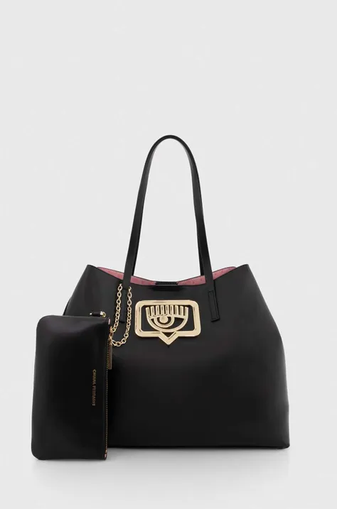 Τσάντα Chiara Ferragni χρώμα: μαύρο