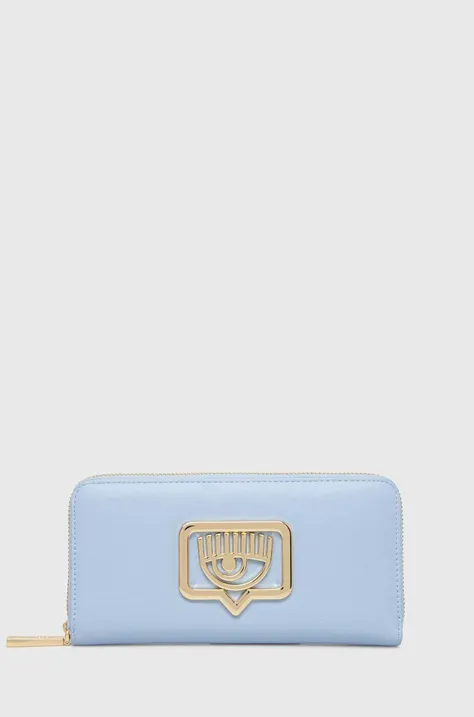 Chiara Ferragni portfel EYELIKE damski kolor niebieski 76SB5PB1