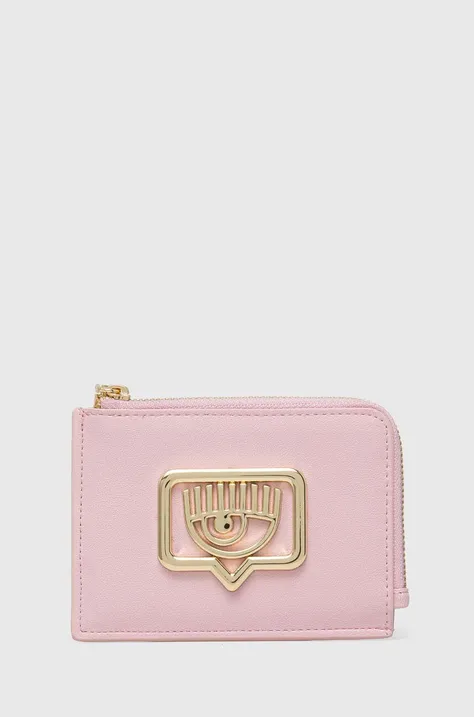 Chiara Ferragni portfel EYELIKE damski kolor różowy 76SB5PB2