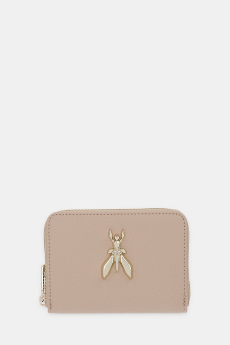 Patrizia Pepe portfel skórzany damski kolor beżowy 8Q0017 L001