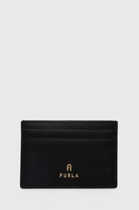 Furla carcasa din piele culoarea negru