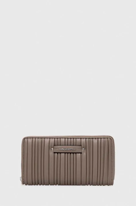 Peňaženka Karl Lagerfeld dámska, béžová farba