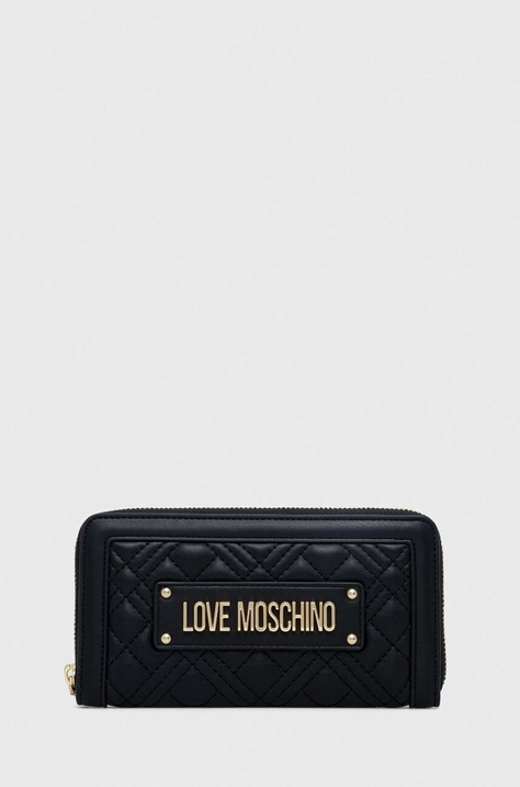 Novčanik Love Moschino za žene, boja: crna