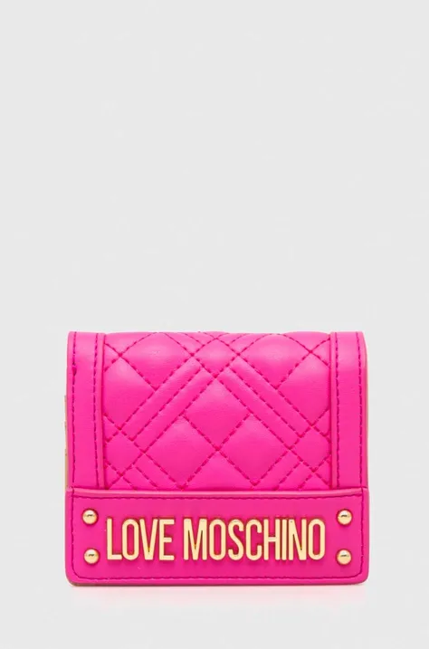 Novčanik Love Moschino za žene, boja: ružičasta