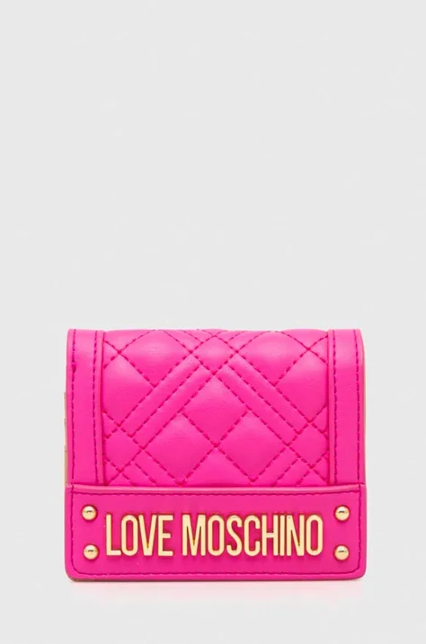 Πορτοφόλι Love Moschino χρώμα: ροζ