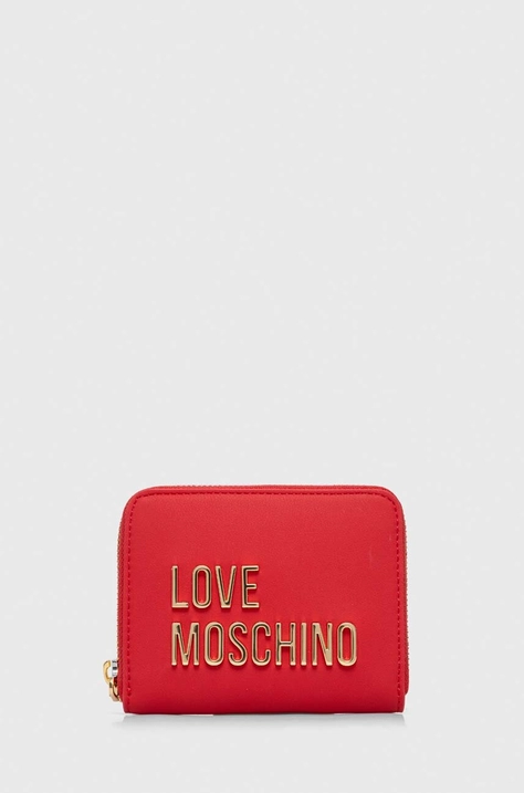 Love Moschino portfel damski kolor różowy