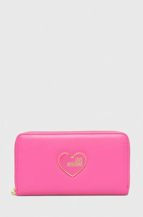 Πορτοφόλι Love Moschino χρώμα: ροζ