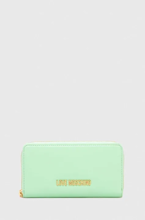 Peňaženka Love Moschino dámsky, zelená farba