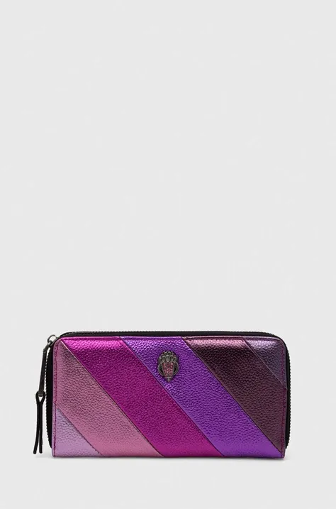 Kožená peňaženka Kurt Geiger London dámsky, ružová farba