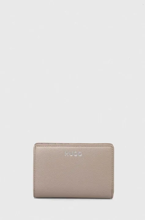 Peňaženka HUGO dámsky, béžová farba, 50516918