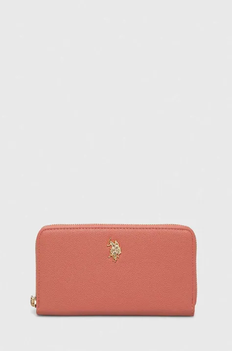 Πορτοφόλι U.S. Polo Assn. χρώμα: ροζ