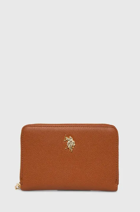 Peňaženka U.S. Polo Assn. dámsky, hnedá farba