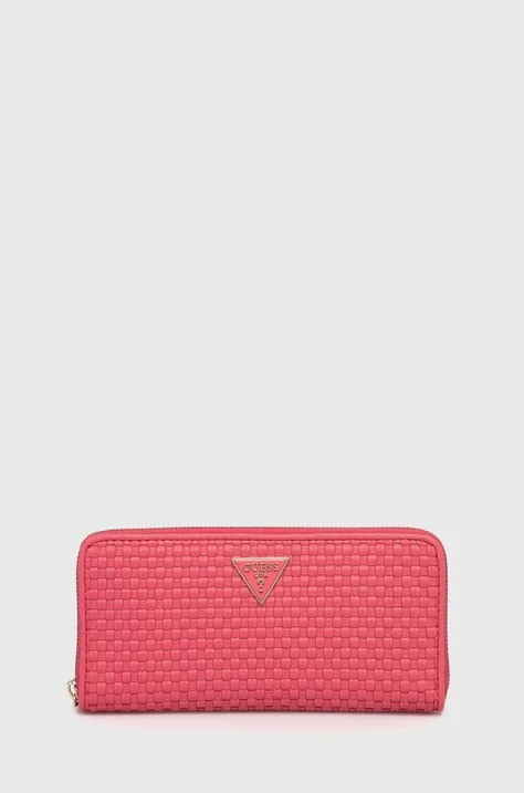Πορτοφόλι Guess ETEL χρώμα: ροζ, SWWW92 19460