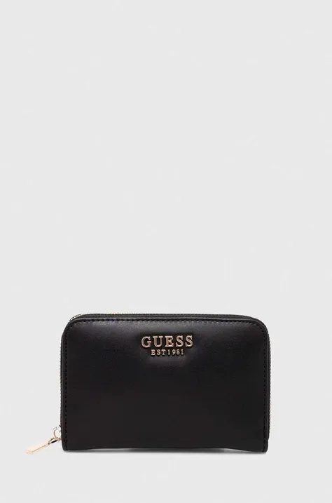 Guess portfel LAUREL damski kolor czarny SWVG85 00400
