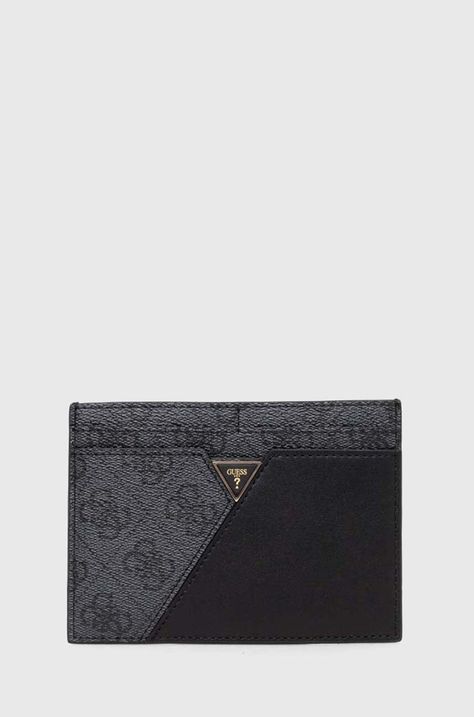 Θήκη για κάρτες Guess χρώμα: μαύρο, RW1623 P4201