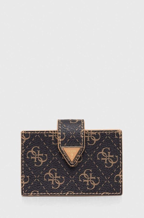 Guess etui na karty kolor brązowy RW1629 P4201