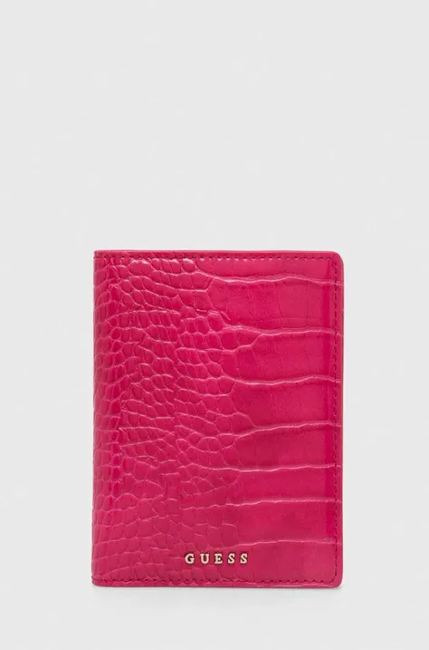 Peněženka Guess růžová barva, RW1634 P4201