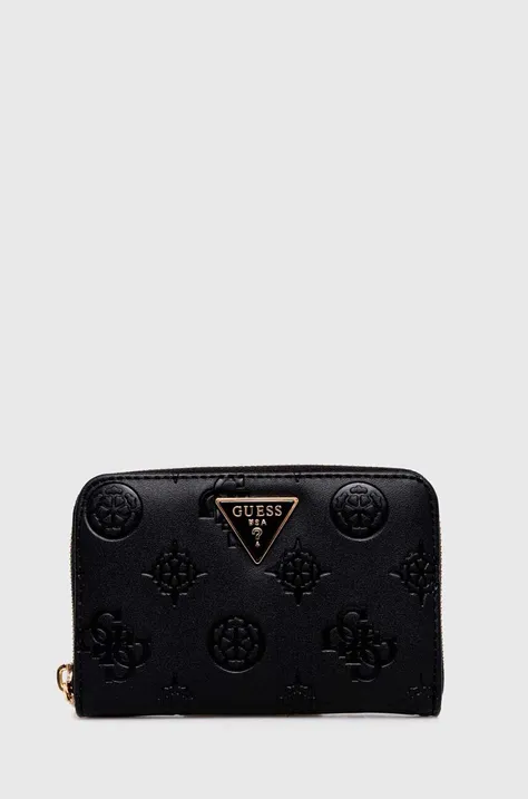 Peňaženka Guess JENA dámsky, čierna farba, SWPG92 20400