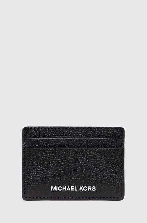 MICHAEL Michael Kors carcasa din piele culoarea negru