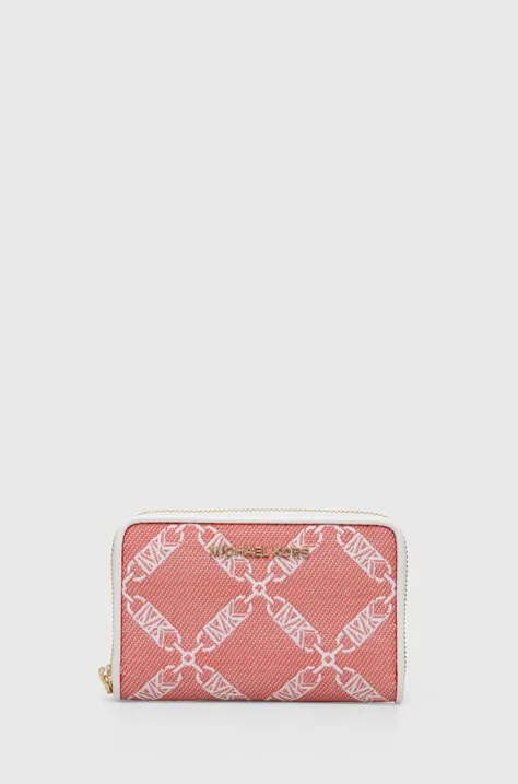 Peňaženka MICHAEL Michael Kors dámsky, ružová farba