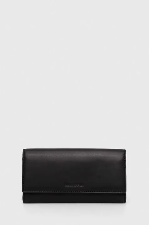 Δερμάτινο πορτοφόλι Marc O'Polo γυναικείο, χρώμα: μαύρο, 40319905801114
