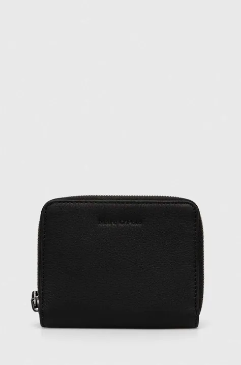 Kožená peňaženka Marc O'Polo dámsky, čierna farba