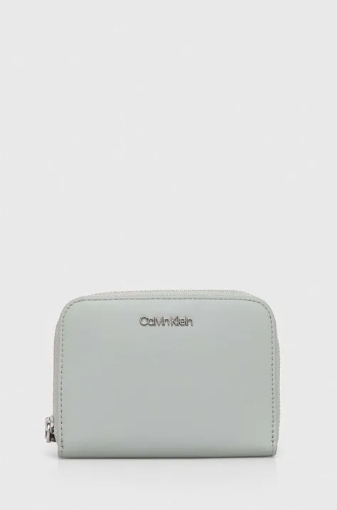 Calvin Klein portofel femei, culoarea gri K60K611688