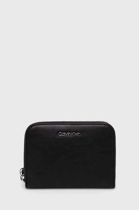 Calvin Klein portofel femei, culoarea negru