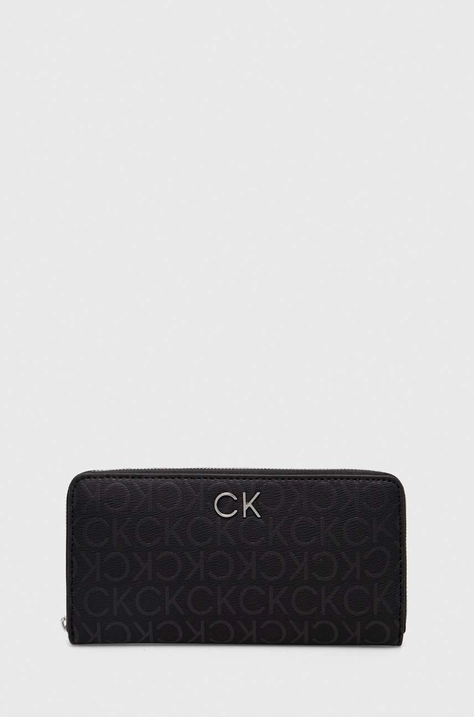 Calvin Klein portofel femei, culoarea negru K60K611771