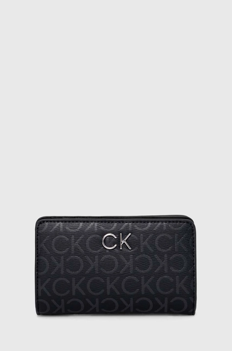 Calvin Klein portofel femei, culoarea negru K60K611918