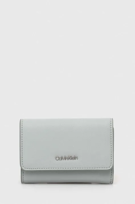Calvin Klein portofel femei, culoarea gri K60K611934