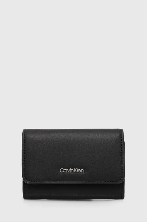 Calvin Klein portofel femei, culoarea negru K60K611934