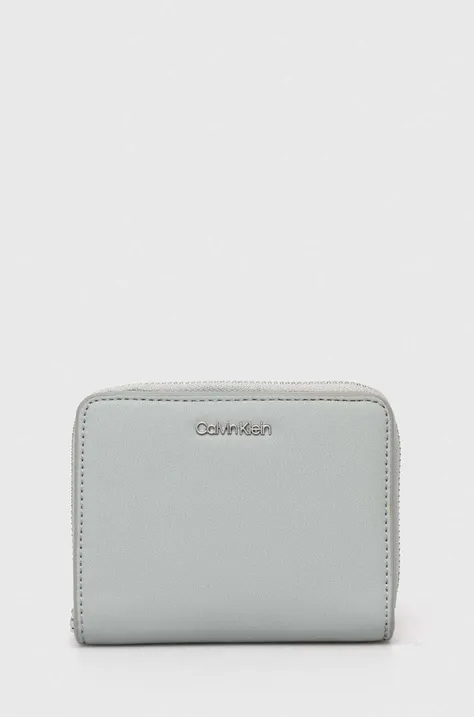 Calvin Klein portfel damski kolor szary