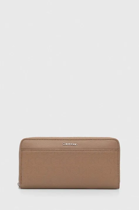 Peňaženka Calvin Klein dámska, čierna farba, K60K611938