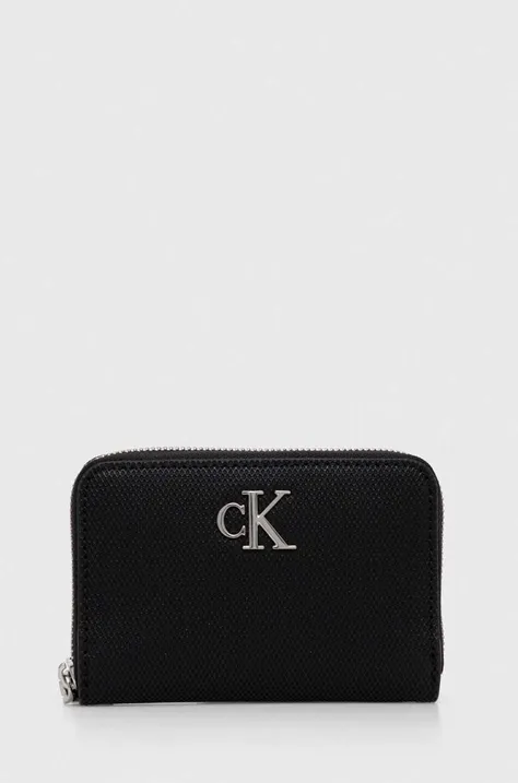 Calvin Klein Jeans portofel femei, culoarea negru