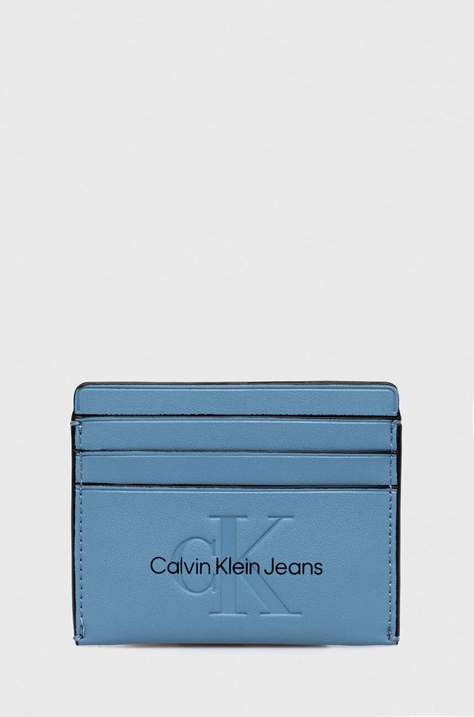 Калъф за карти Calvin Klein Jeans в синьо K60K611987