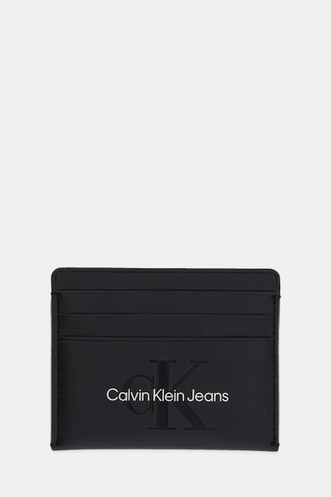 Calvin Klein Jeans card holder culoarea negru