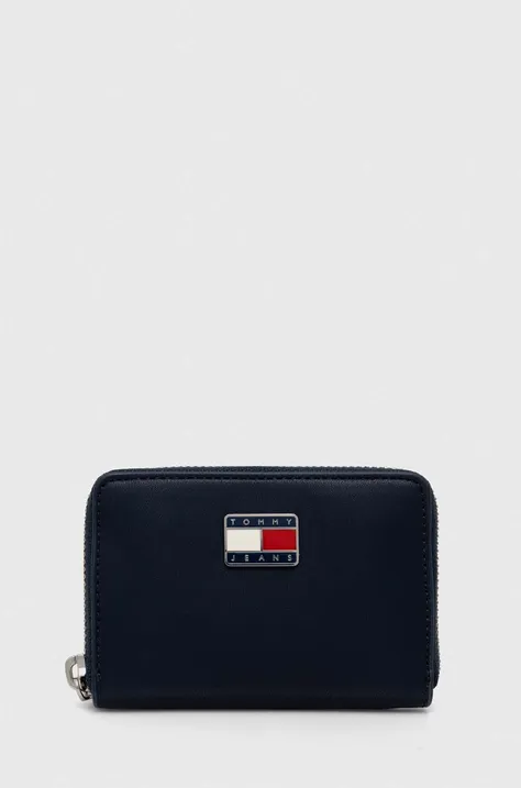 Peňaženka Tommy Jeans dámsky,tmavomodrá farba,AW0AW15940