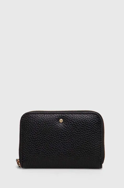 Usnjena denarnica Geox D35K3G-00046 D.WALLET ženska, črna barva