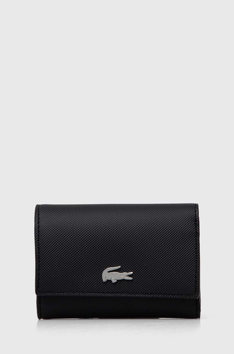 Lacoste portofel femei, culoarea negru