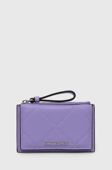 Гаманець Karl Lagerfeld жіночий колір фіолетовий