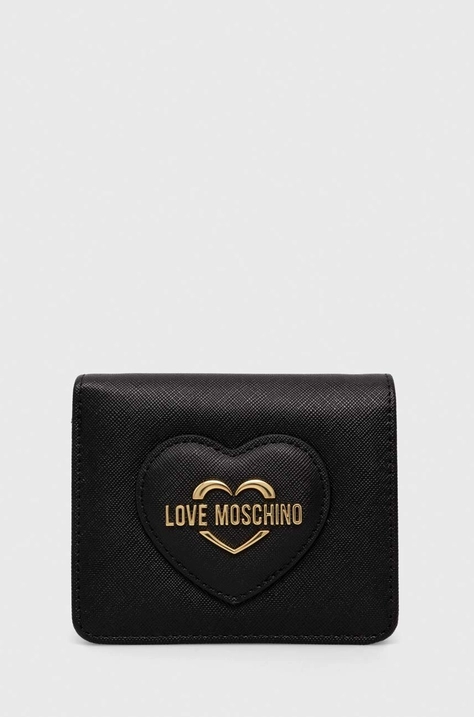 Love Moschino portfel damski kolor czarny