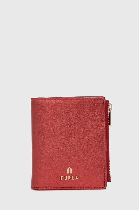 Δερμάτινο πορτοφόλι Furla γυναικείο, χρώμα: κόκκινο, WP00389 BX2658 2673S